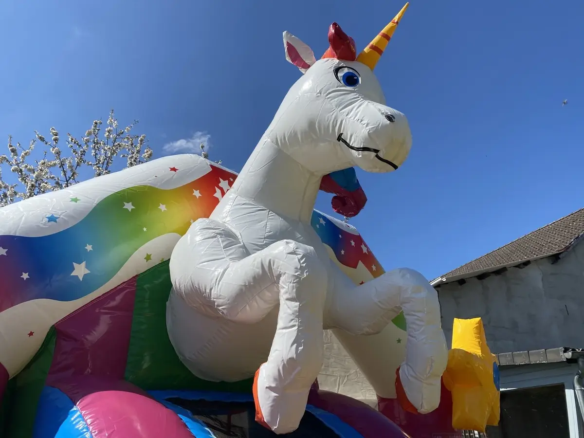 Einhorn Mini Huepfburg Nahaufnahme